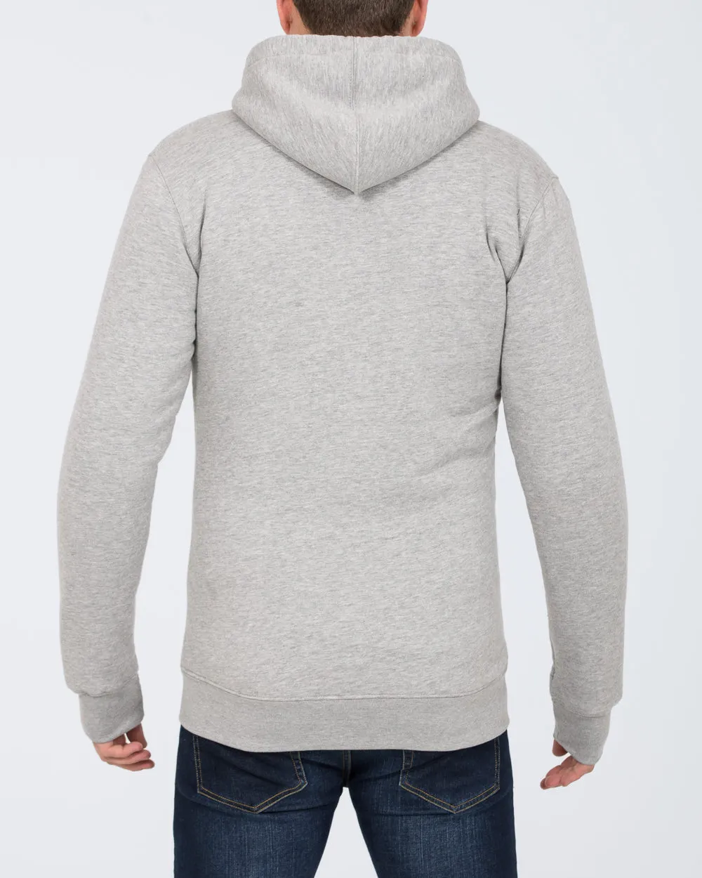 2t Zip Up Tall Sherpa Hoodie (heather grey)