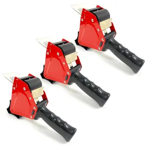 3 Heavy Duty Tape Gun Dispenser Packing Machine Shipping Grip Roll Sealer Cutter