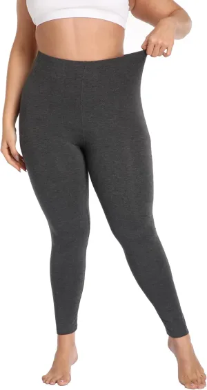 A-Wintage Women's Plus Size Ankle Length Leggings Buttery Soft High Waist Leggings Lightweight Workout Yoga Pants