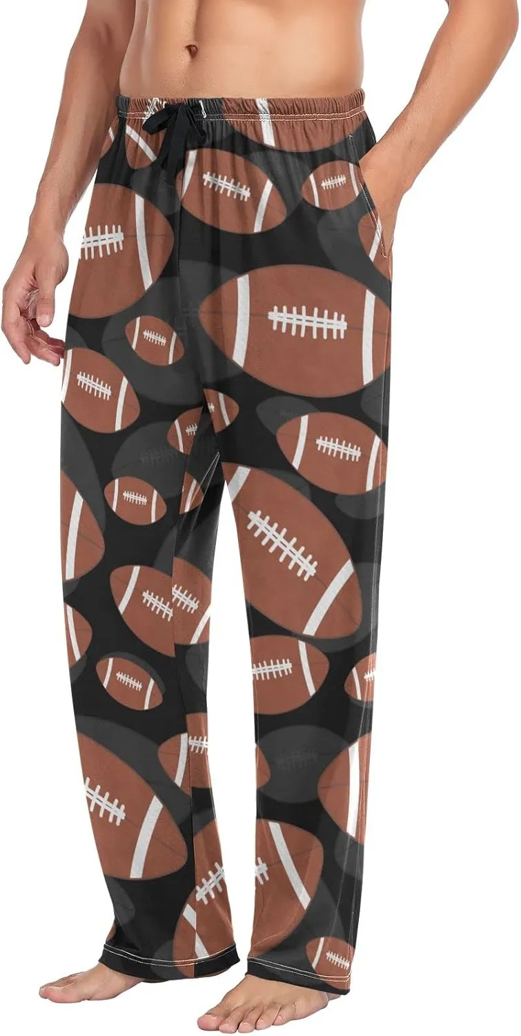 Aflyko Men's Pajama Pants with Pockets Loose Lounge Sleepwear Long Pjs Bottoms