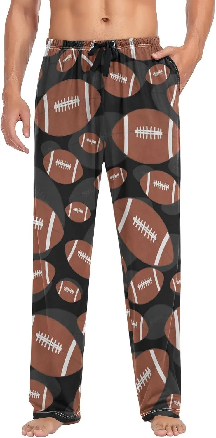 Aflyko Men's Pajama Pants with Pockets Loose Lounge Sleepwear Long Pjs Bottoms