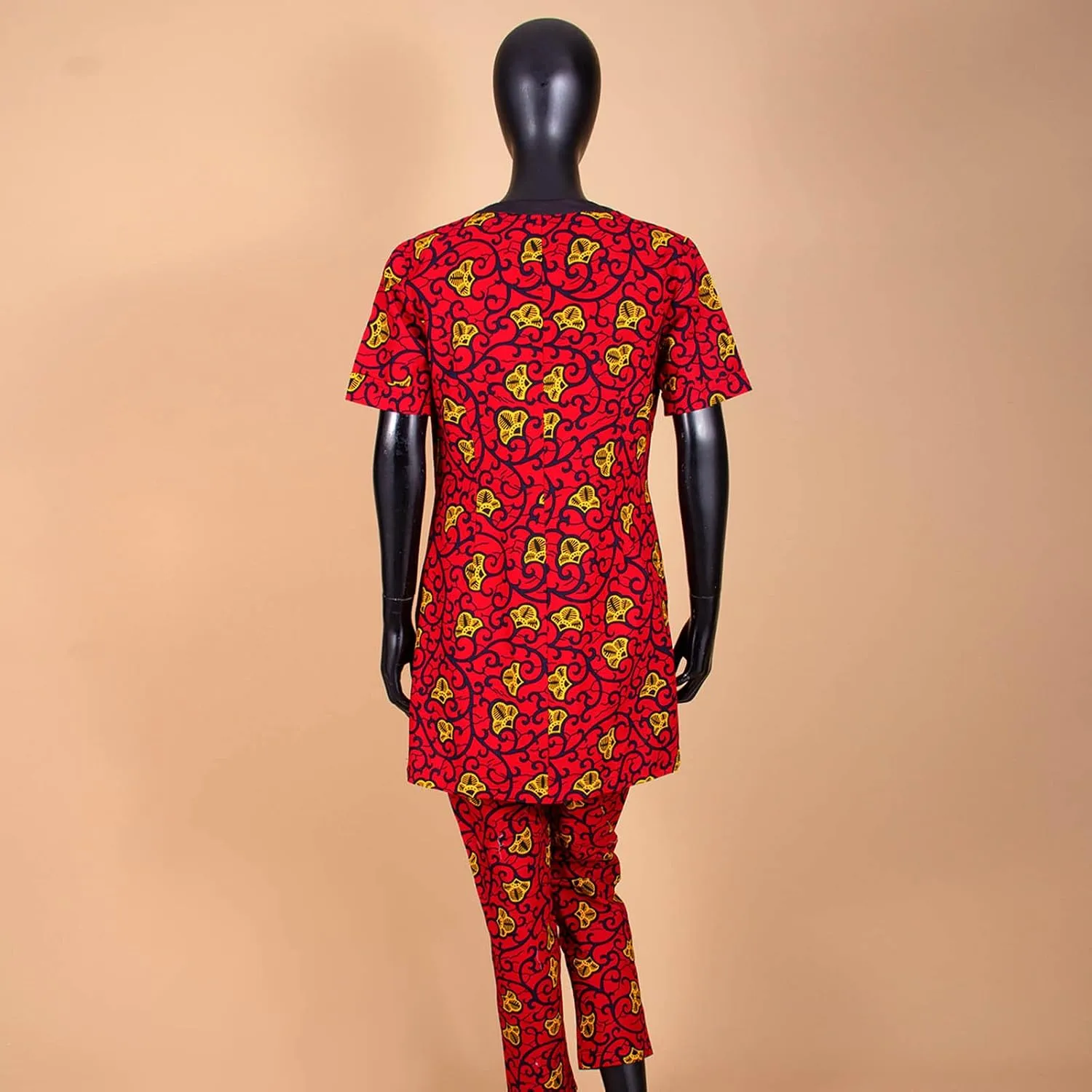 African Clothing for Women Short Sleeve Shirt and Print Pants 2 Piece Set Tracksuit Plus Size Dashiki Casual Outfit