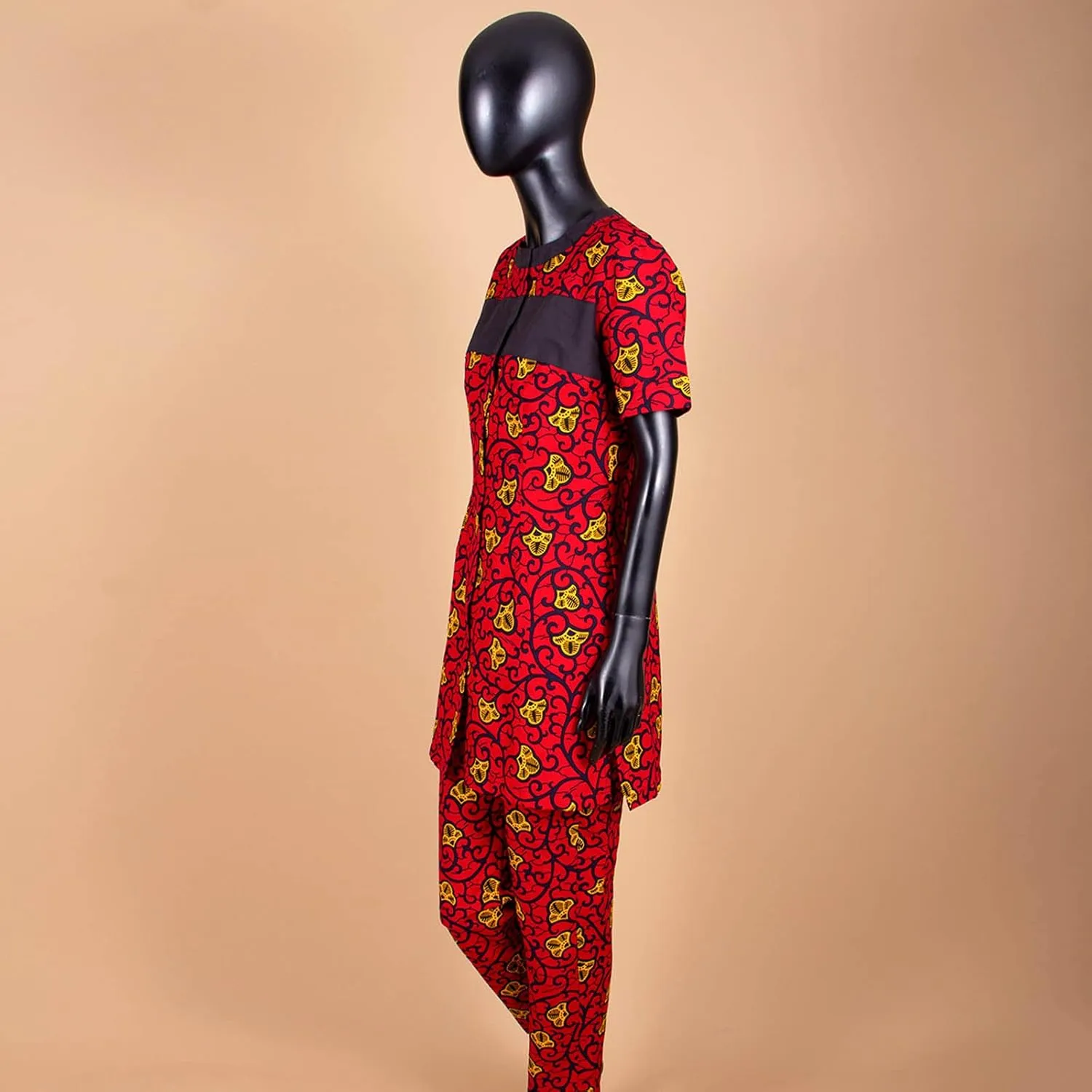 African Clothing for Women Short Sleeve Shirt and Print Pants 2 Piece Set Tracksuit Plus Size Dashiki Casual Outfit