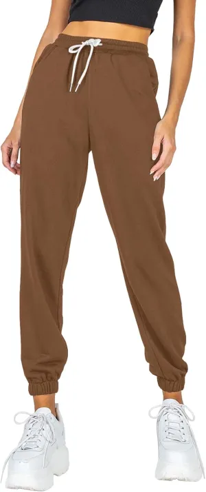 AUTOMET Women's Cinch Bottom Sweatpants Athletic Joggers Lounge Pants with Pockets