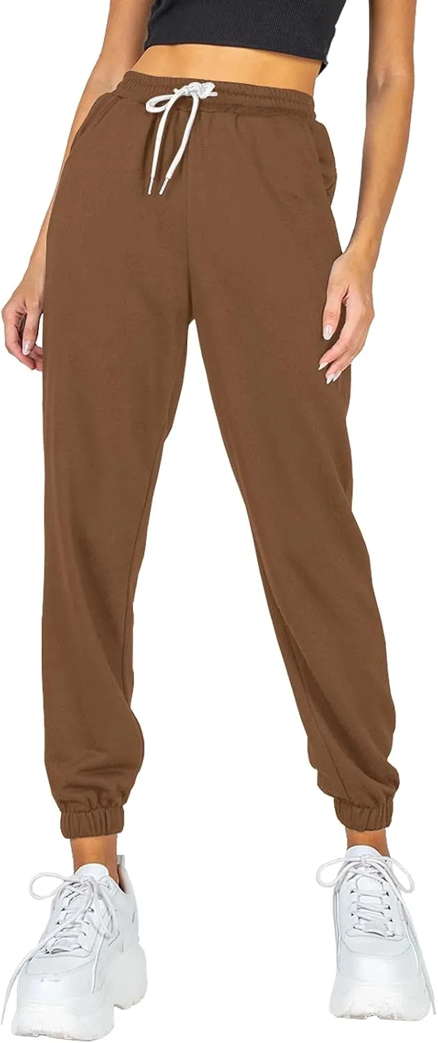 AUTOMET Women's Cinch Bottom Sweatpants Athletic Joggers Lounge Pants with Pockets