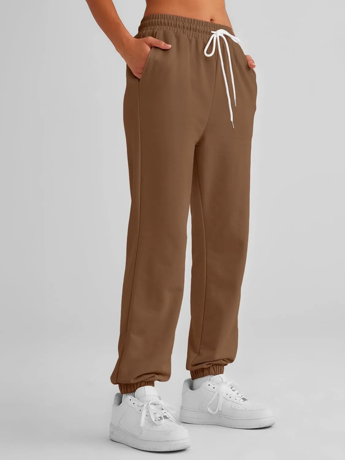 AUTOMET Women's Cinch Bottom Sweatpants Athletic Joggers Lounge Pants with Pockets