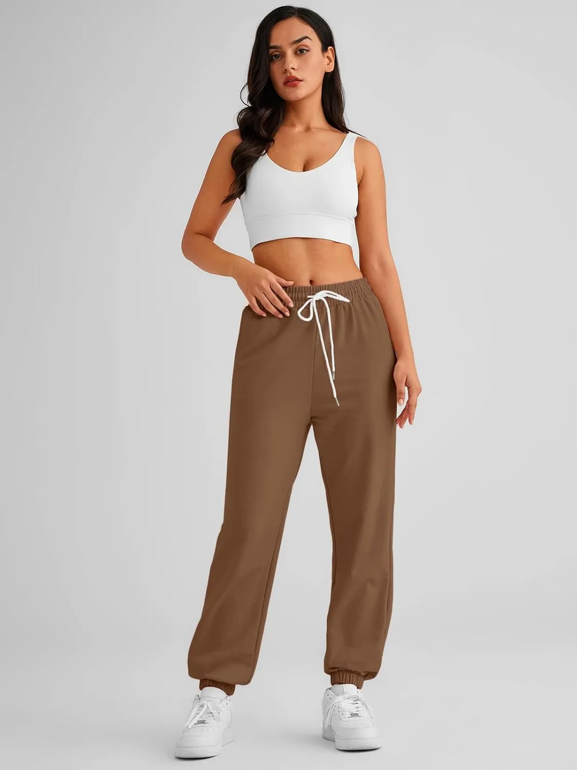 AUTOMET Women's Cinch Bottom Sweatpants Athletic Joggers Lounge Pants with Pockets