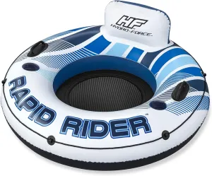 Bestway CoolerZ Rapid Rider Inflatable Blow Up Pool Chair Tube, Orange