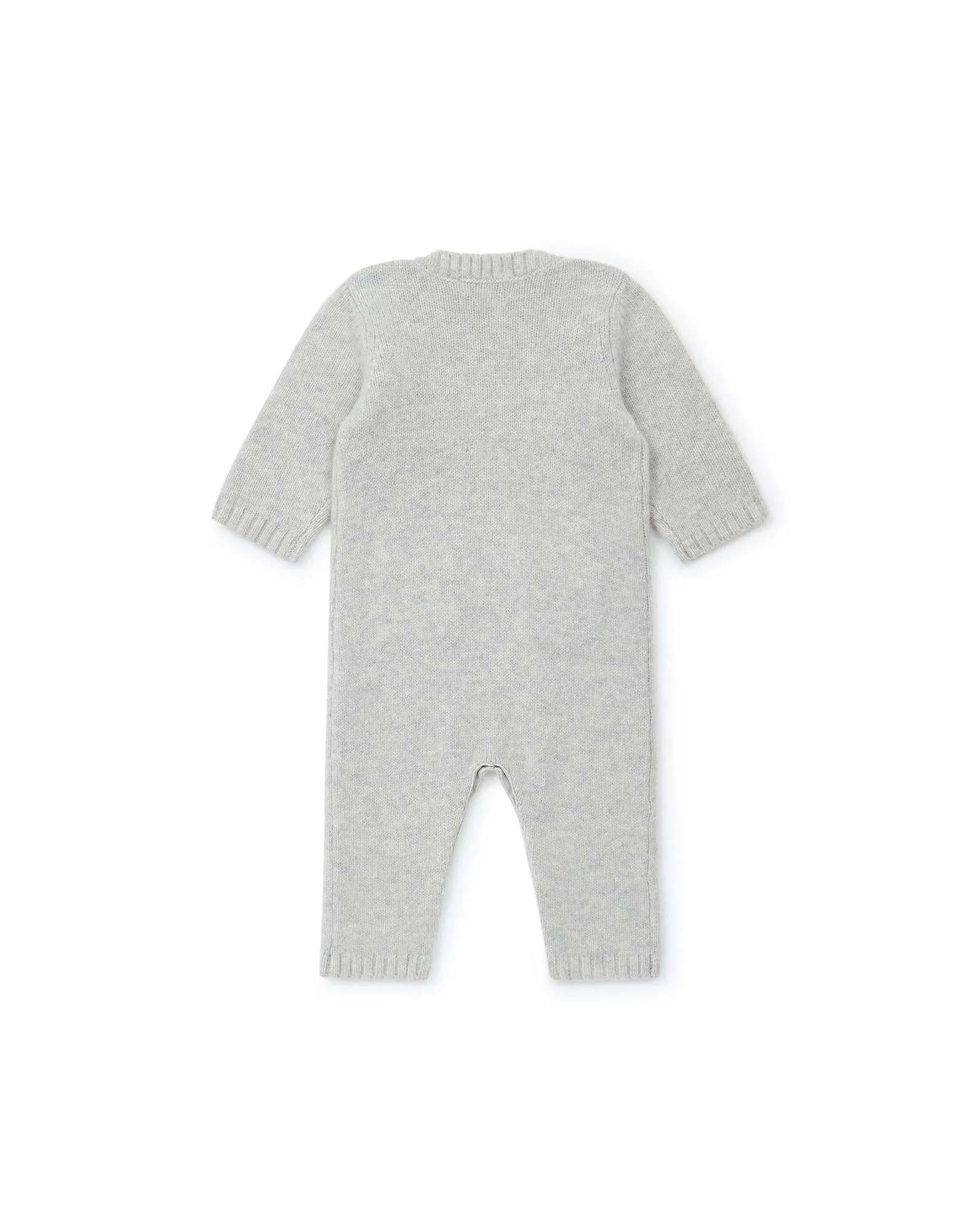 Bonton Baby Knitted Onesie - Heather Grey