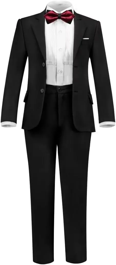 Boys Formal Suit Set Complete Outfit Slim Fit Tuxedo for Boy