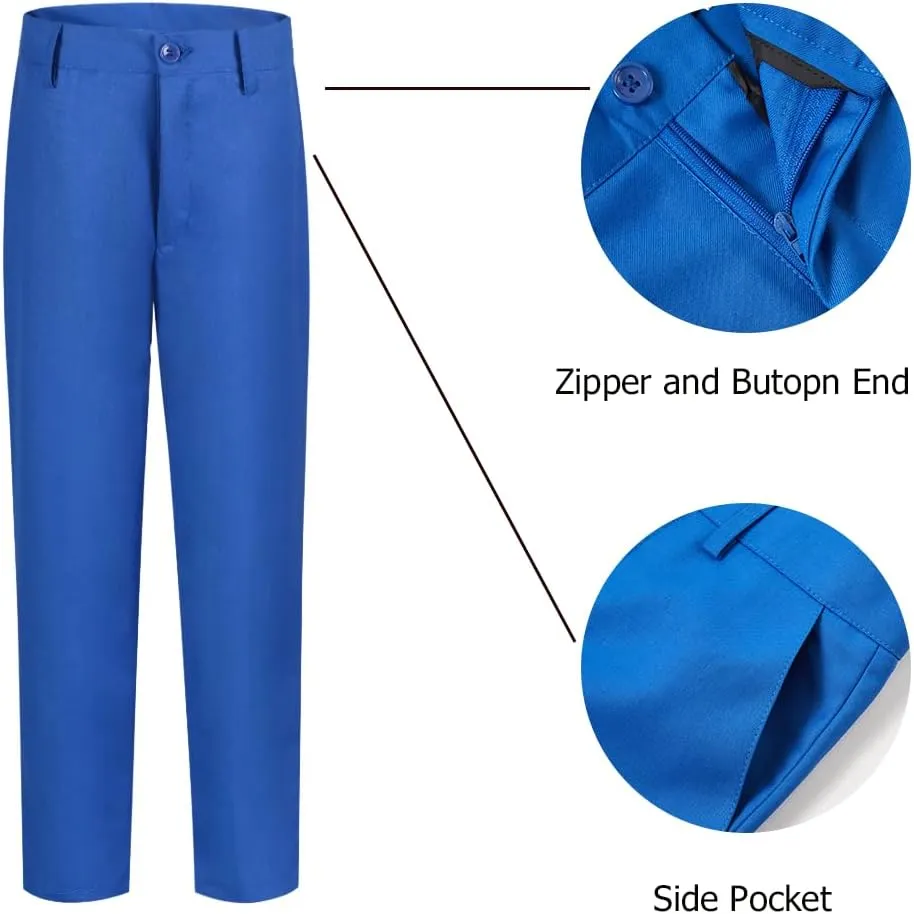 Boys Formal Suits Slim Fit Suit Kids Tuxedo Suits for Boys 5 Piece Boy Dress Pants Blazer Tie Bowtie