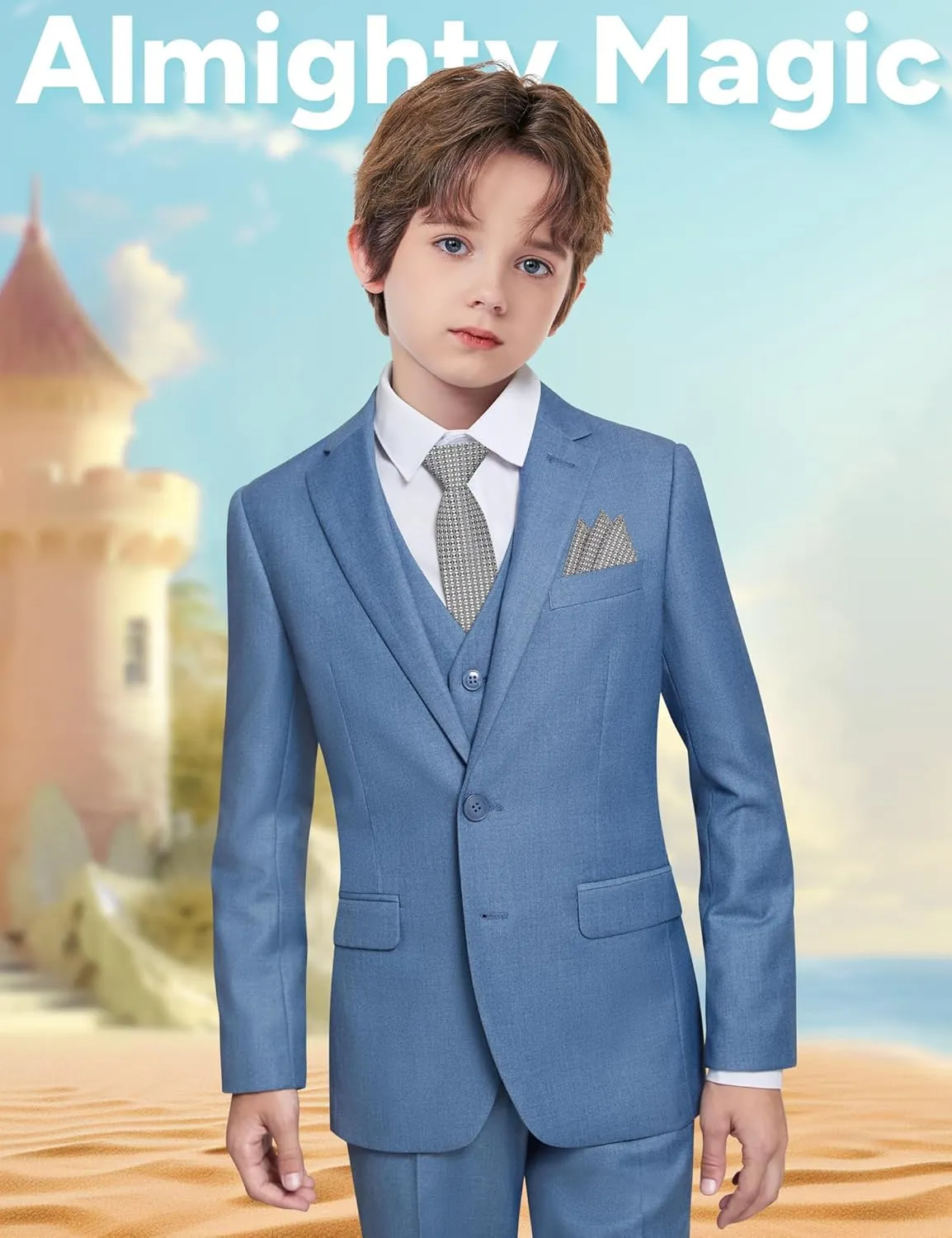 Boys Slim Fit Suits for Boys Suit Set Boy Dresswear Ring Bearer Outfit Kids Suits Boy Wedding Dress