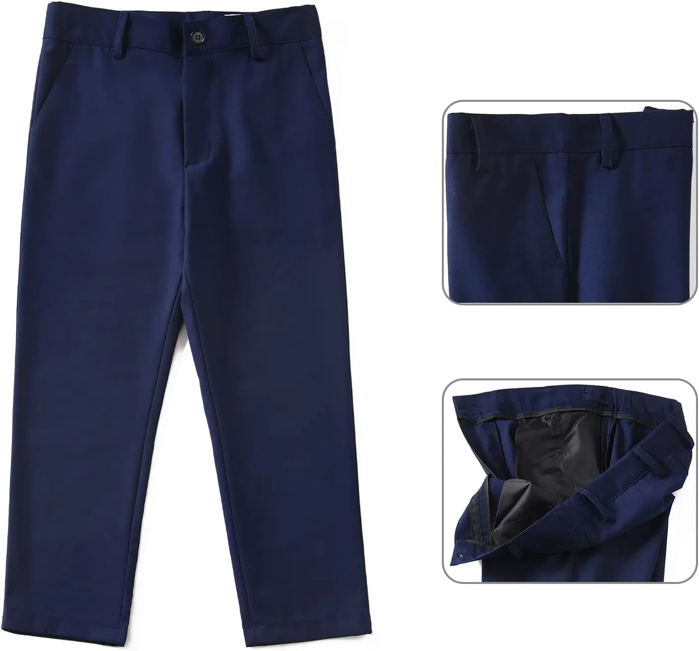 Boys Suit for Kids Toddler Boy 4-Piece Wedding Tuxedo Suits Vest and Pants Set