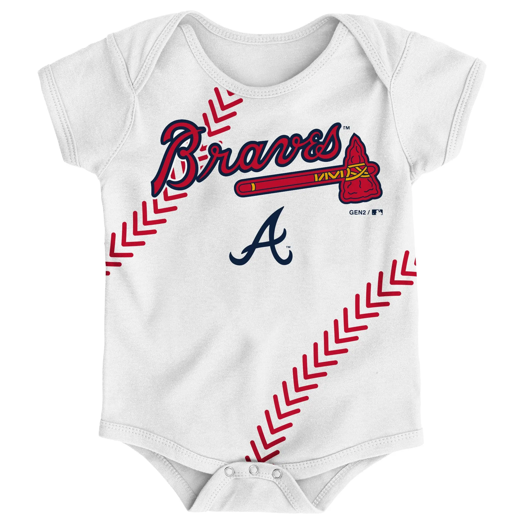 Braves Fantastic Baseball Creeper Set