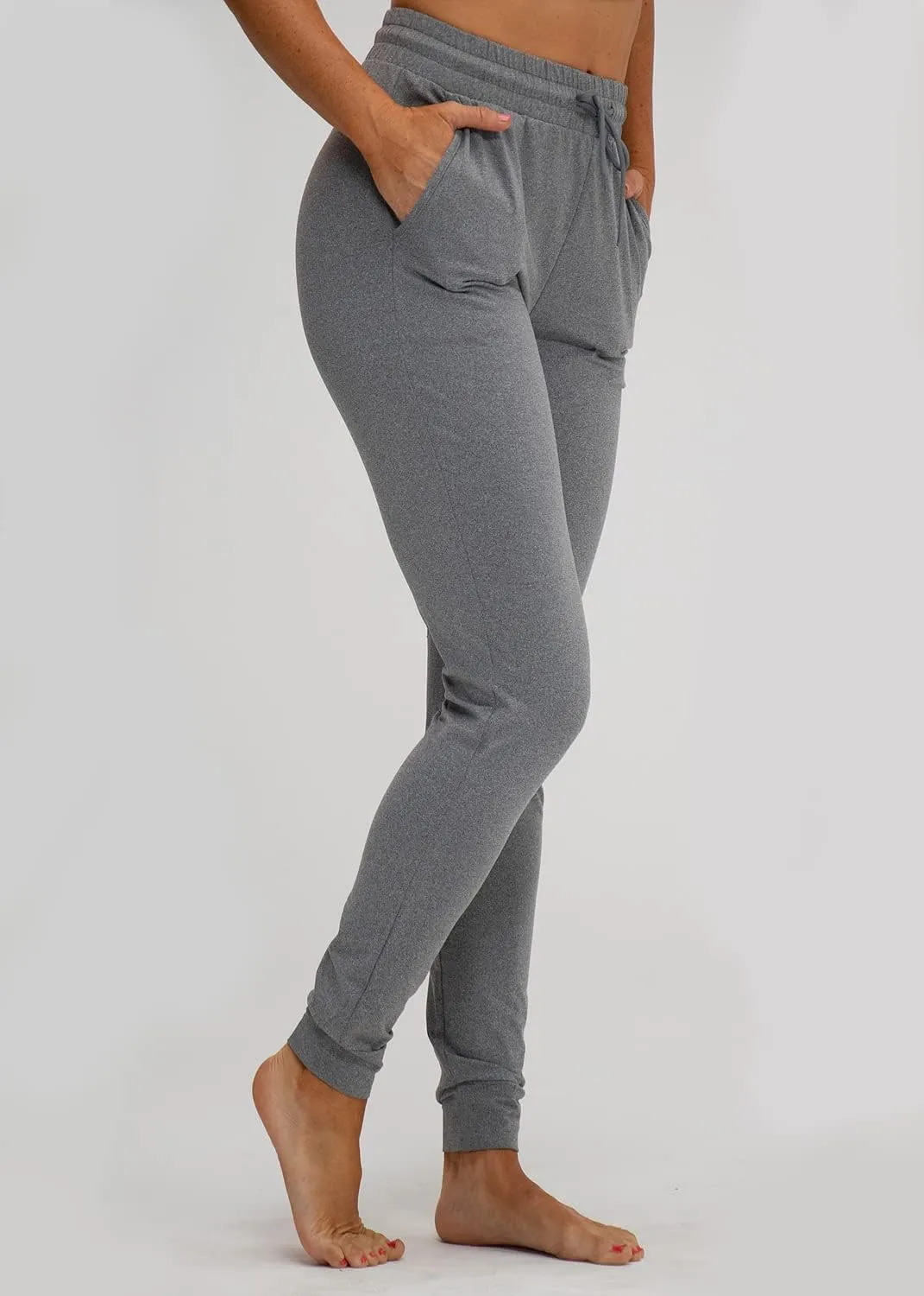DEVOPS Women's Yoga Jogger Pants with Side Pocket Sweatpants