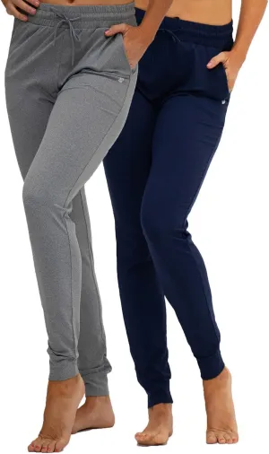 DEVOPS Women's Yoga Jogger Pants with Side Pocket Sweatpants