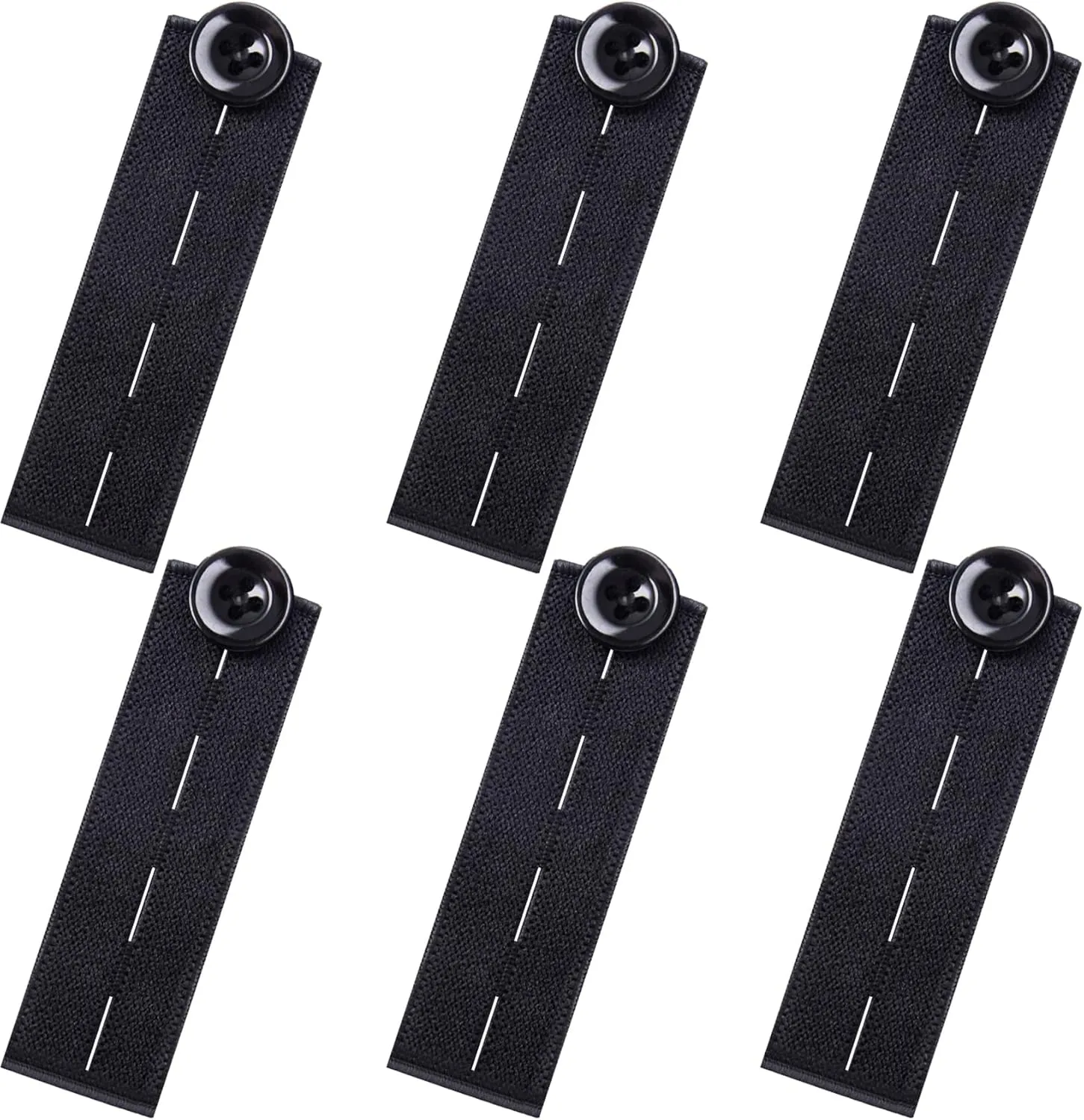 Elastic Waist Extenders, Adjustable Waistband Expanders for Men and Women, Jeans Pants Button Extender (B6)