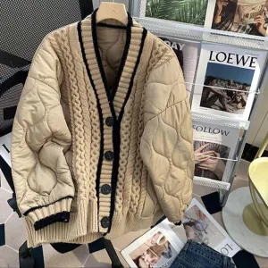 Emma Padded Sweater Knitted Jacket