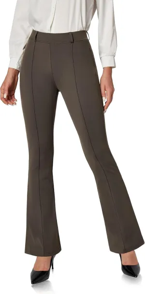 Ewedoos Womens Wide Leg Pants Lightweight Flowy Pants for Women with Pockets Tummy Control Business Casual Travel Beach