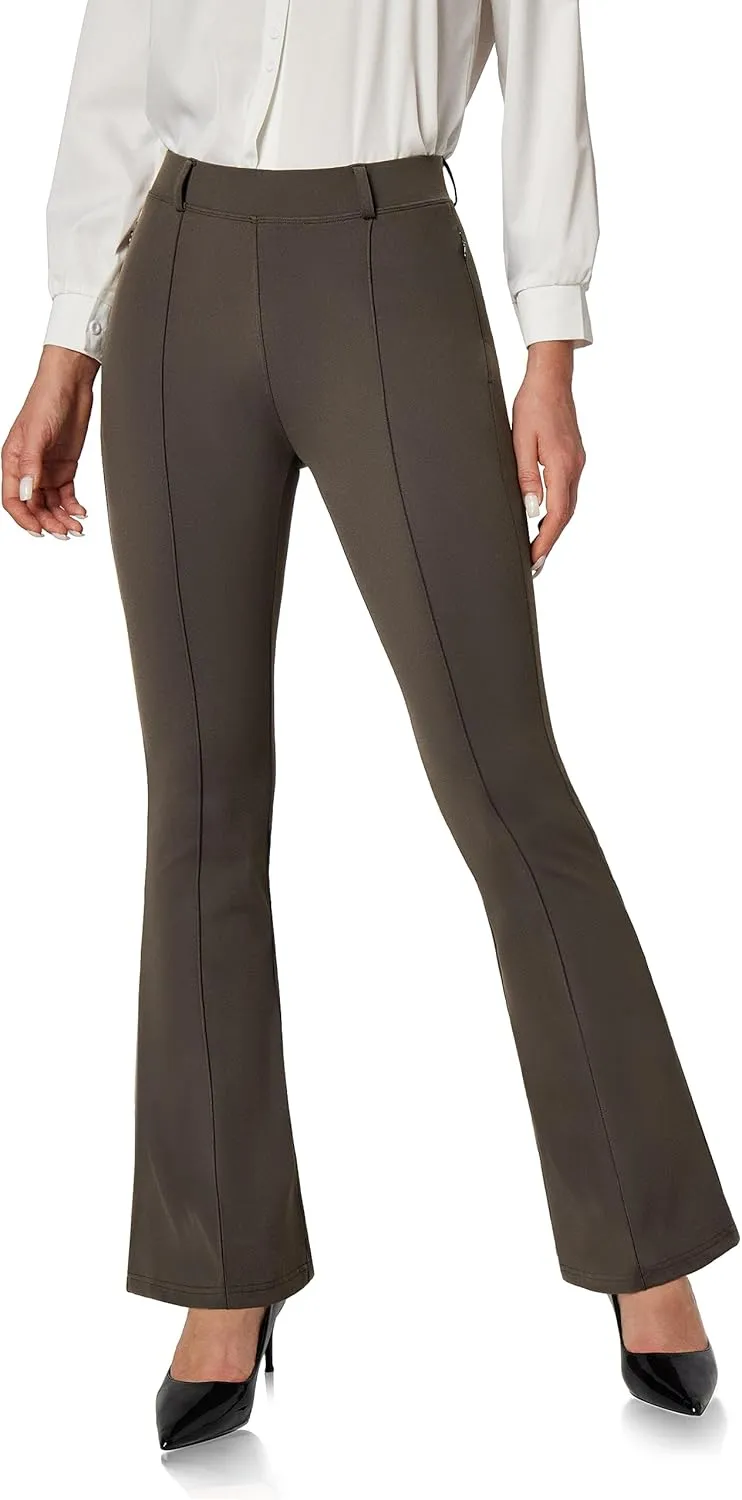 Ewedoos Womens Wide Leg Pants Lightweight Flowy Pants for Women with Pockets Tummy Control Business Casual Travel Beach