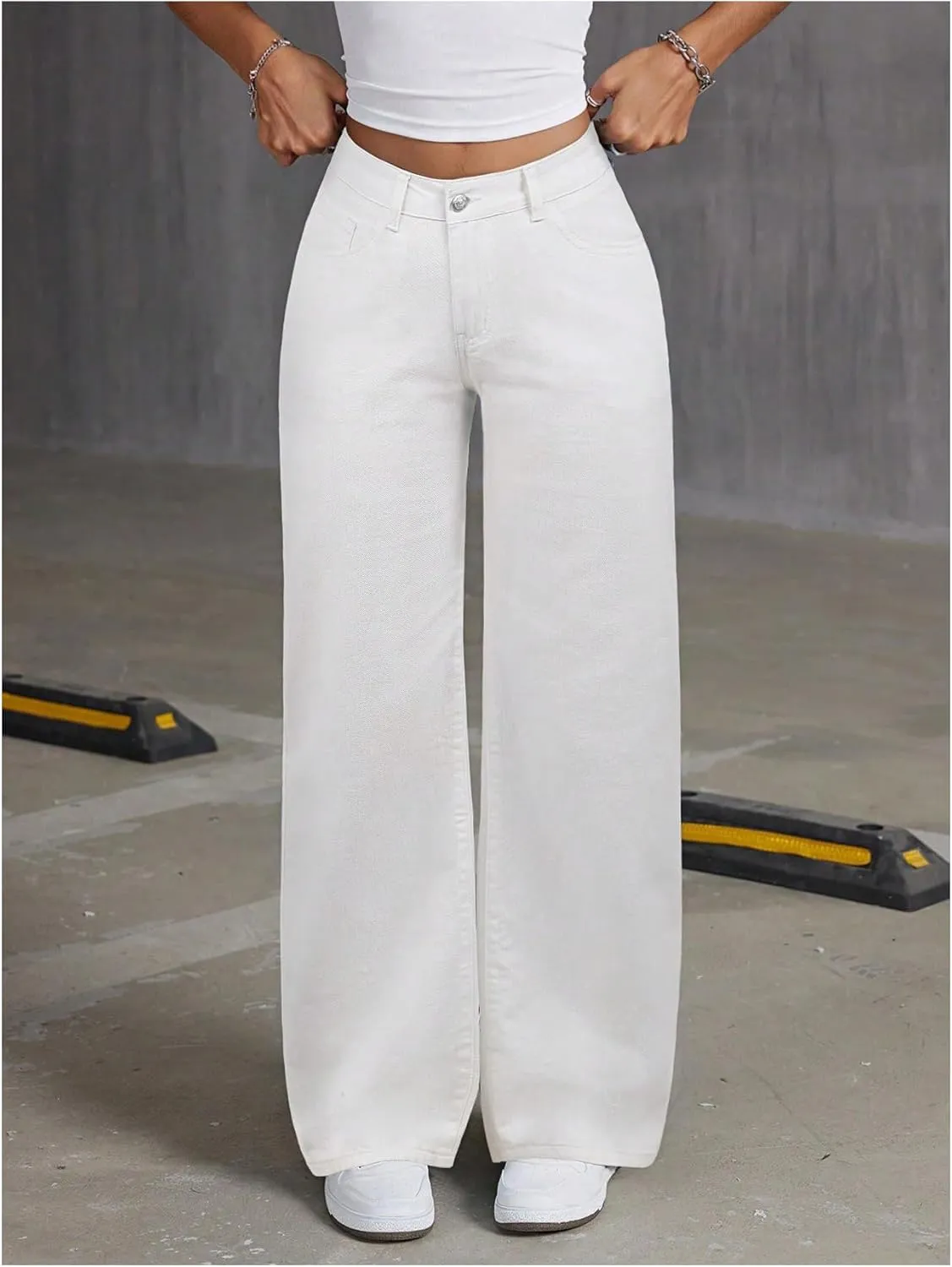 Floerns Women's Bowknot Embroidery Jeans Y2k Straight Leg Boyfriend Denim Pants