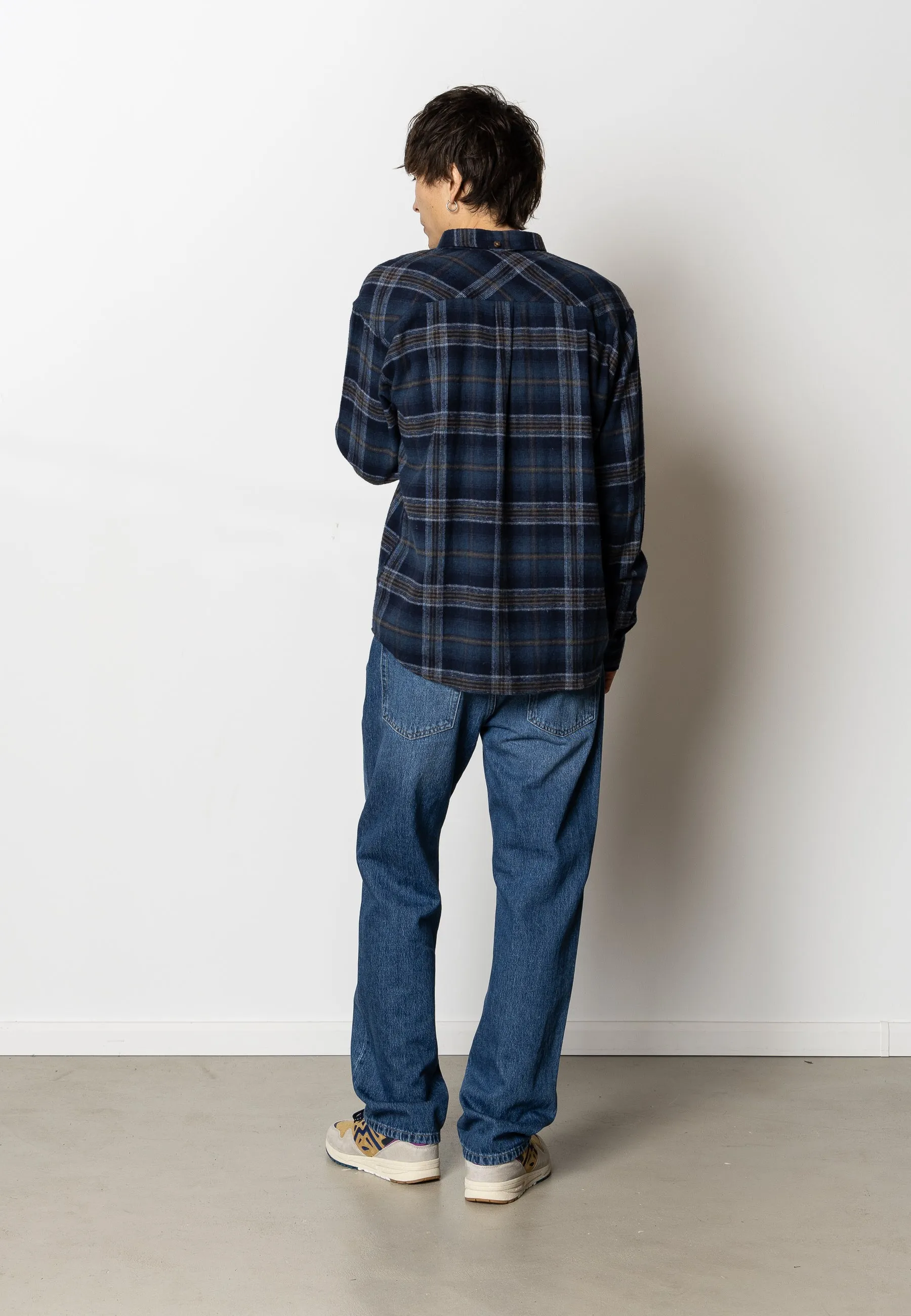 Forest flannel shirt - Dark Navy Check