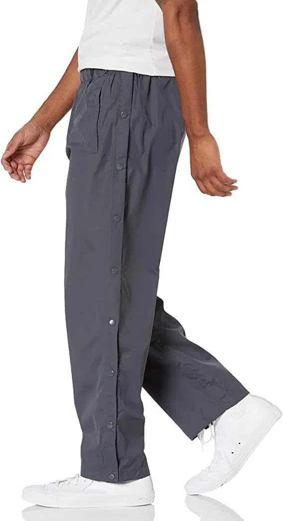Funny Guy Mugs Tear Away Pull On Pants - Post-Surgery Snap Button Tearaway Elastic Waist Pants - Retro Windbreaker Pants