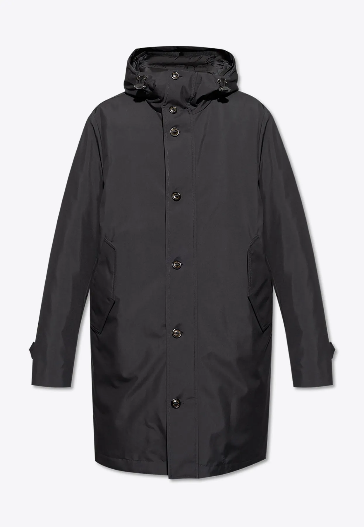 Gialorgues Zip-Up Long Parka Jacket