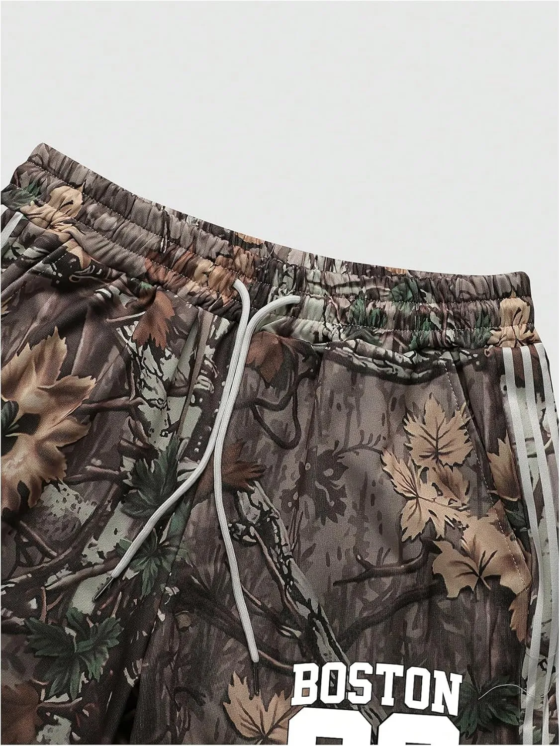 GORGLITTER Men's Baggy Stacked Sweatpants Graphic Y2K Wide Leg Drawstring Pants Streetwear
