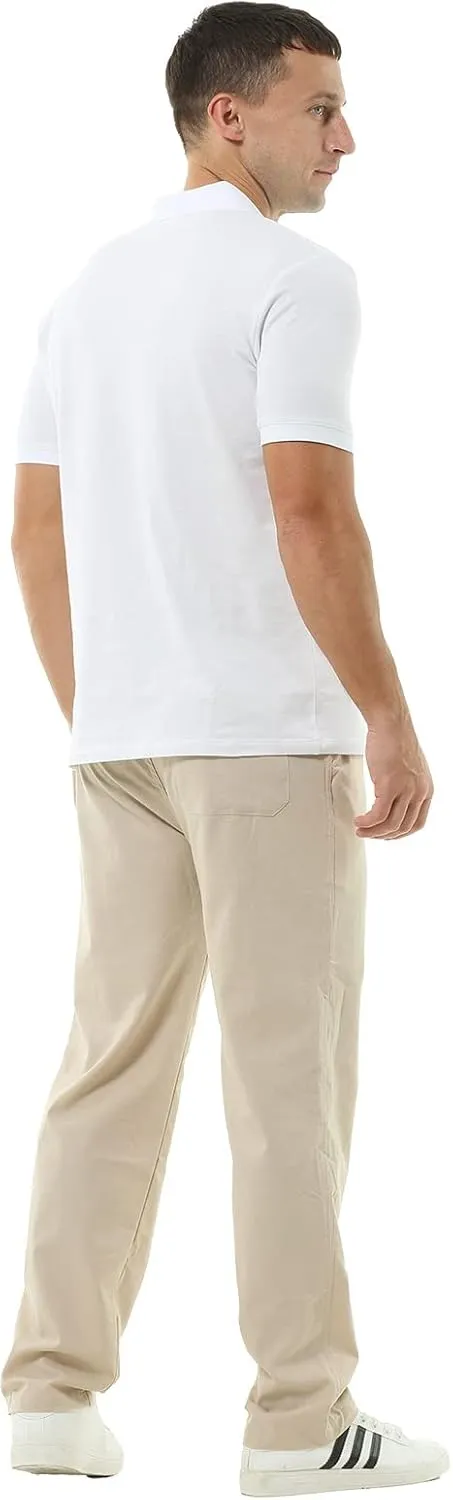 Hoerev Men Casual Beach Trousers Linen Summer Pants