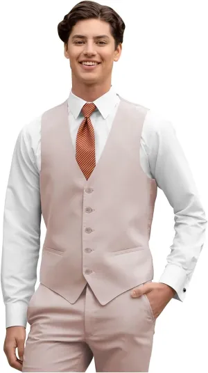 HUUTOE Mens Vest and Pants Suit 2 Piece Slim Fit Suits for Wedding Grooms Dress Waistcoat Pants Casual Prom Tuxedo Set