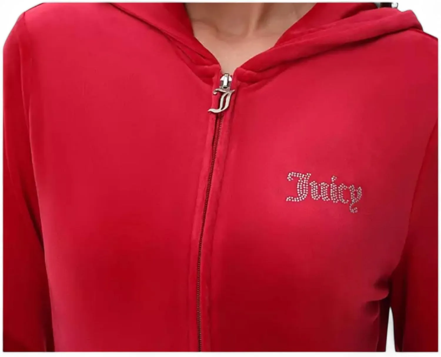 Juicy Couture Women's Bling Velour Hoodie