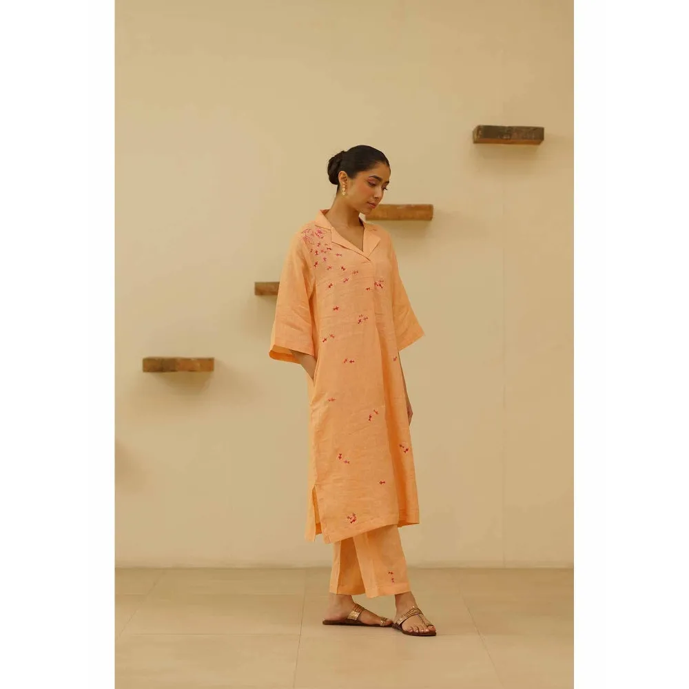 KAVANA Antara Embroidery Kurta with Pant (Set of 2)