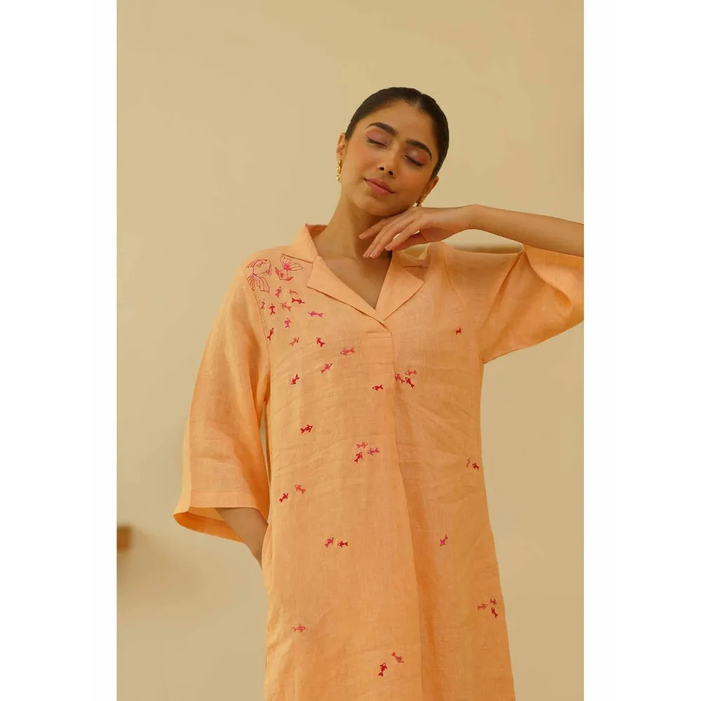 KAVANA Antara Embroidery Kurta with Pant (Set of 2)