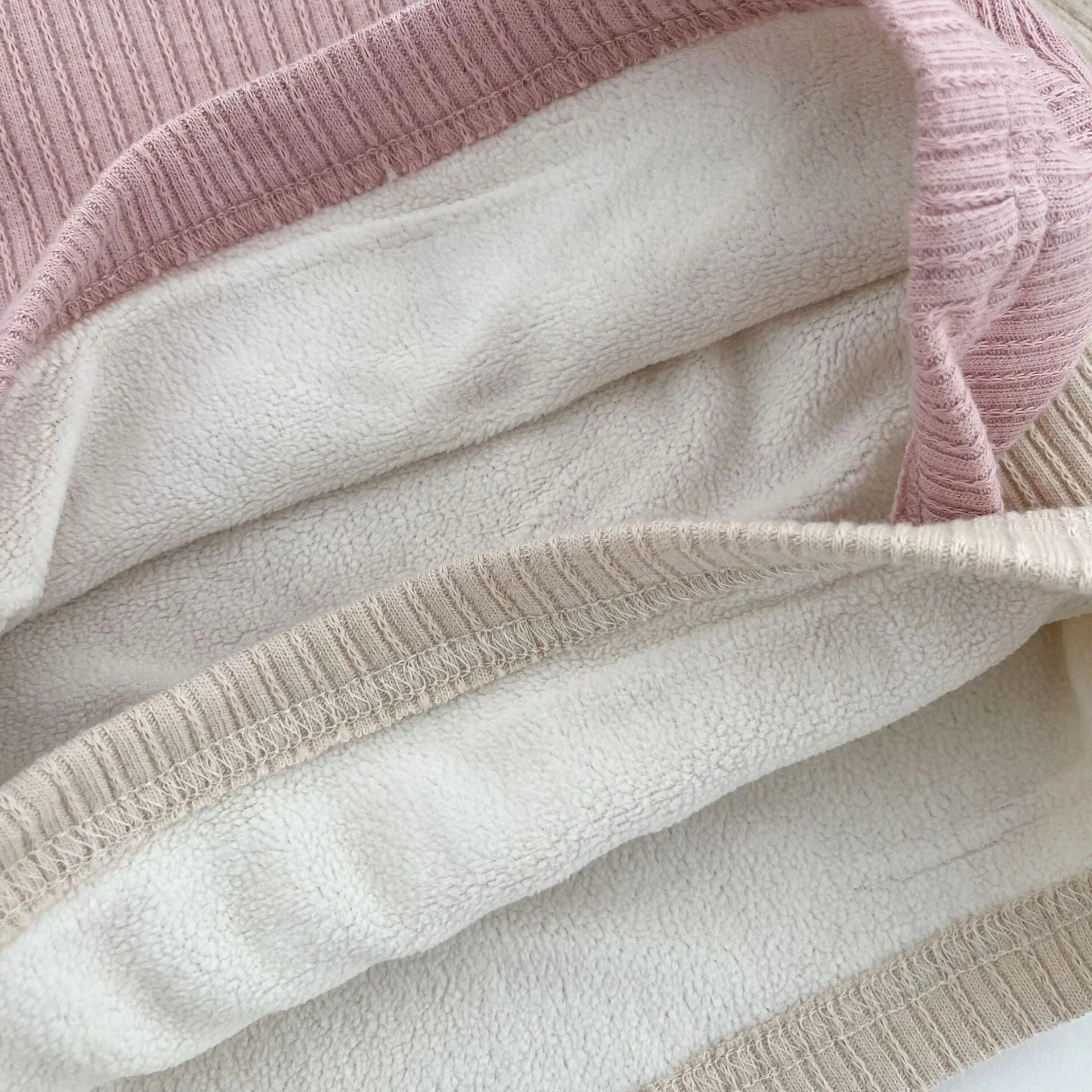Lace-Trimmed Fleece-Lined Warm Base Layer Top