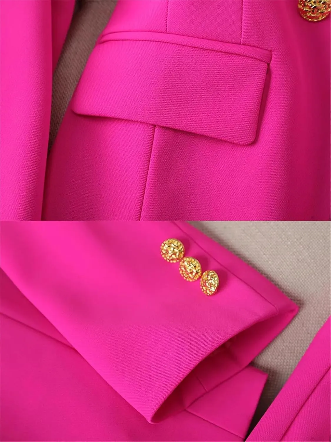 Ladies Winter Slim Fit Work Wear Pant Suit Women Button Formal Jacket Blazer and Trouser 2 Piece Set