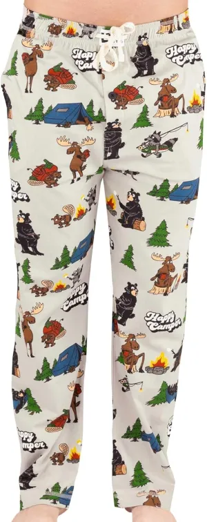 Lazy One Bear & Bigfoot Pajama Pants For Men, Men's Separate Bottoms, Lounge Pants, Funny, Humorous