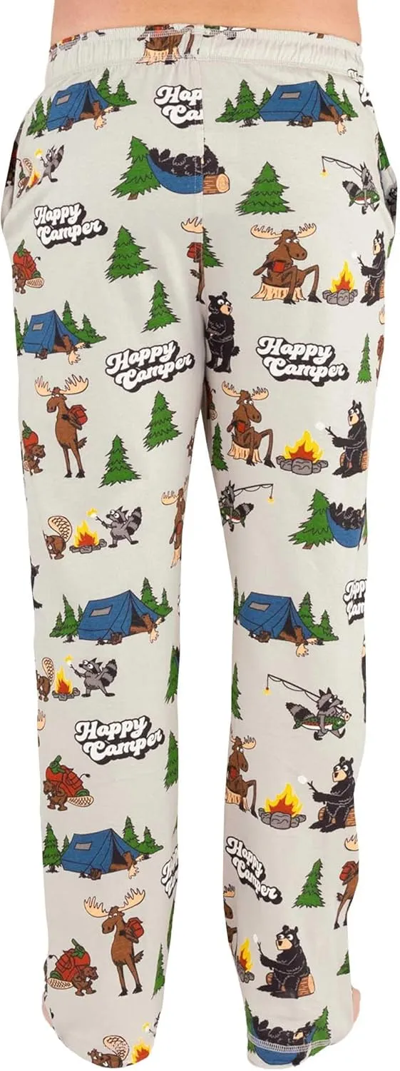 Lazy One Bear & Bigfoot Pajama Pants For Men, Men's Separate Bottoms, Lounge Pants, Funny, Humorous
