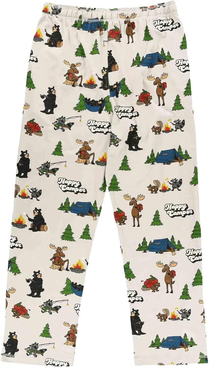 Lazy One Bear & Bigfoot Pajama Pants For Men, Men's Separate Bottoms, Lounge Pants, Funny, Humorous