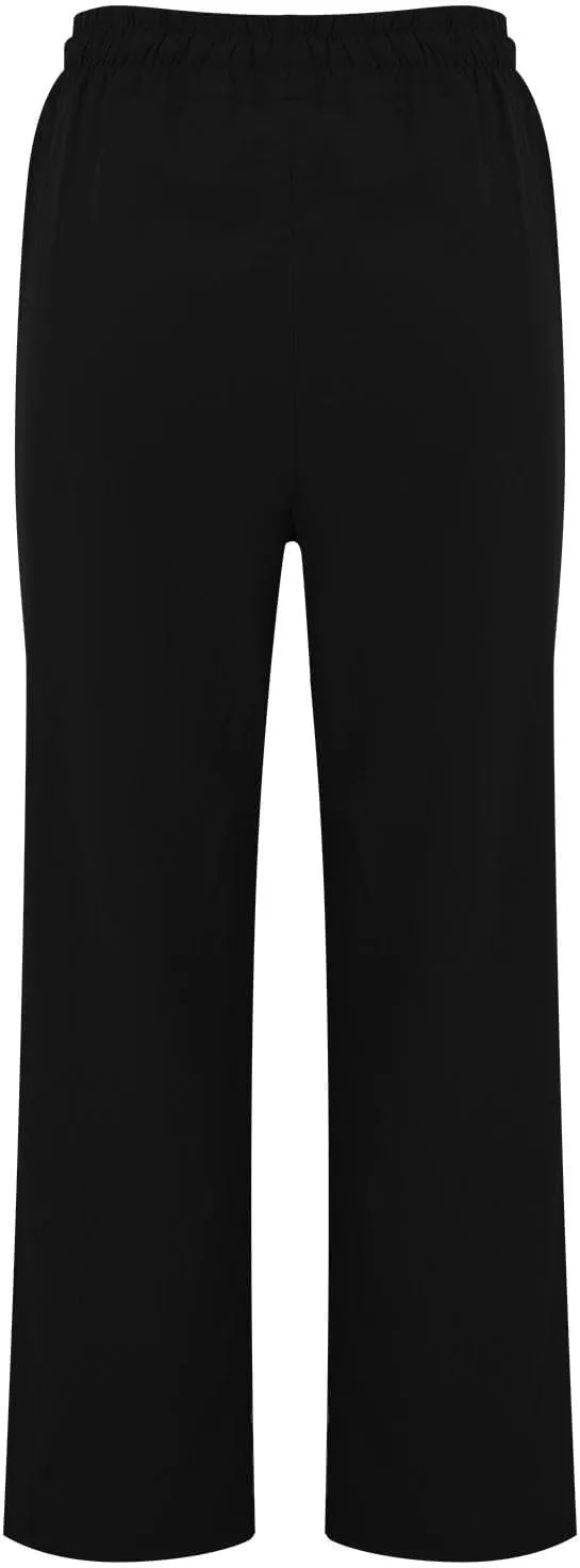 Linen Pants Women Loose Straight Leg Drawstring Summer Pants Casual Baggy Vacation Flowy Sweatpants with Pockets
