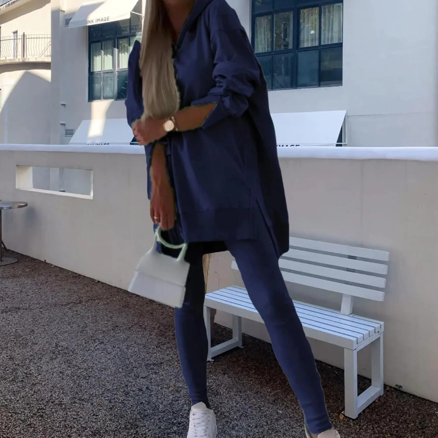 Lounge Sets for Women 2 Piece Sweatsuits Oversized Hoodies with Side Slit and Leggings Sets Casual Sets Fall Outfits