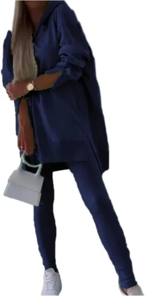 Lounge Sets for Women 2 Piece Sweatsuits Oversized Hoodies with Side Slit and Leggings Sets Casual Sets Fall Outfits