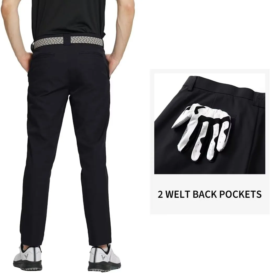 M MAELREG Golf Pants Men Quick Dry - 30"/32"/34" Stretch Lightweight 5 Pockets Water-Resistant Casual Mens Dress Pants