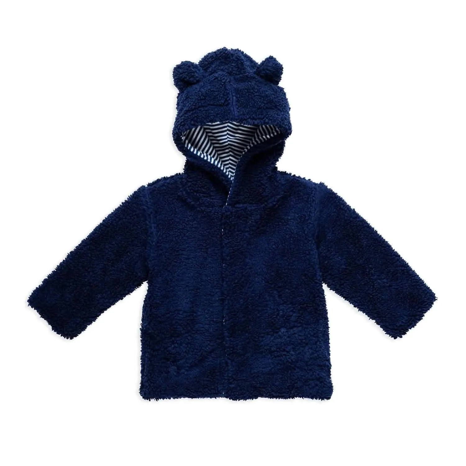 magnetic bears blueberry fleece hooded jacket