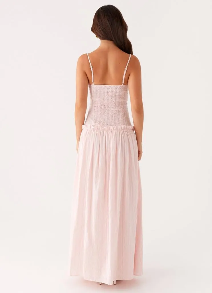 Meiweileya Women Spaghetti Strap Maxi Dress Smocked Drop Waist Long Dresses Backless Tiered Flowy Sundress Summer Beach 2025