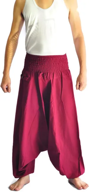 Mens Baggy Yoga Hippie Boho Aladdin Alibaba Harem Pants