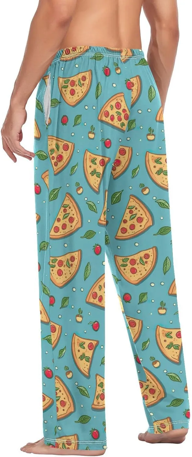 Men's Kawaii Frog Pajama Pants with Pockets,Sleep Lounge Pant Men Pajama Bottoms S