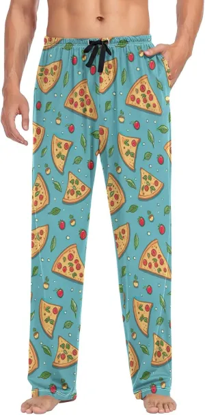 Men's Kawaii Frog Pajama Pants with Pockets,Sleep Lounge Pant Men Pajama Bottoms S