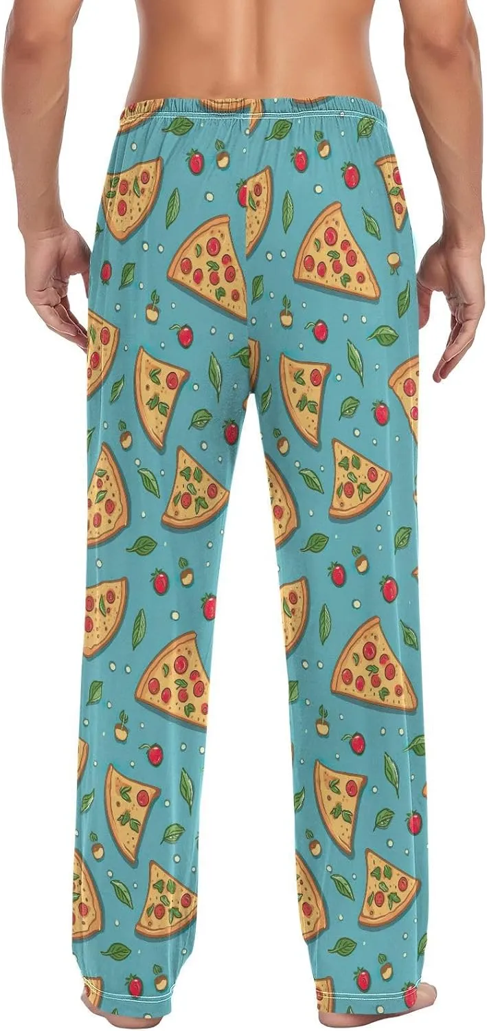 Men's Kawaii Frog Pajama Pants with Pockets,Sleep Lounge Pant Men Pajama Bottoms S
