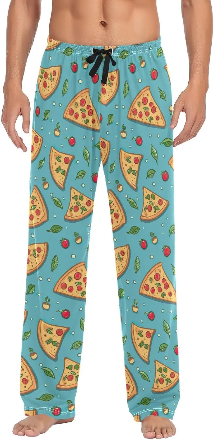Men's Kawaii Frog Pajama Pants with Pockets,Sleep Lounge Pant Men Pajama Bottoms S